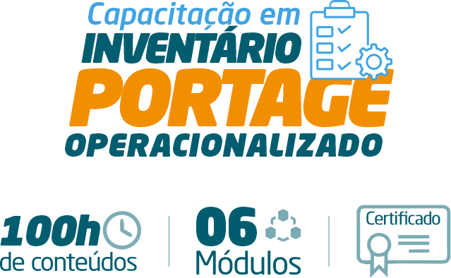 Logo da Capacitação em Inventário Portage Operacionalizado.